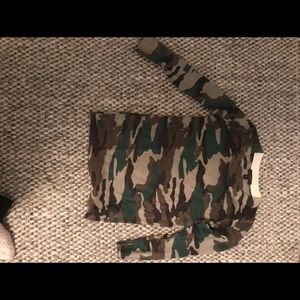 Camo merino wool sweater